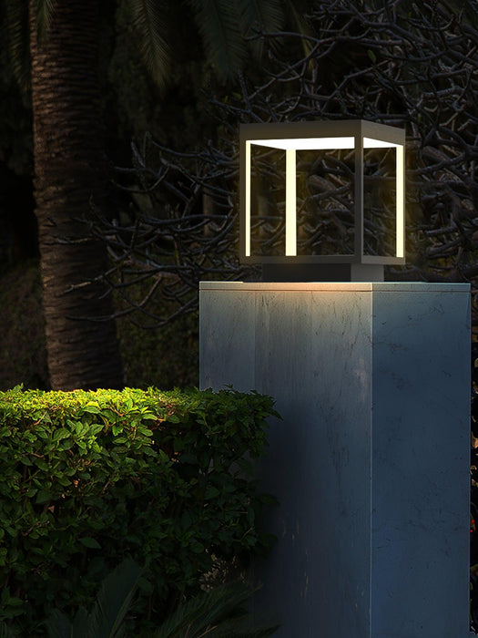 Square Frame Post Outdoor Light-DWHOME