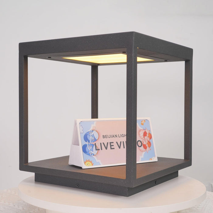 Square Frame Post Outdoor Light-DWHOME