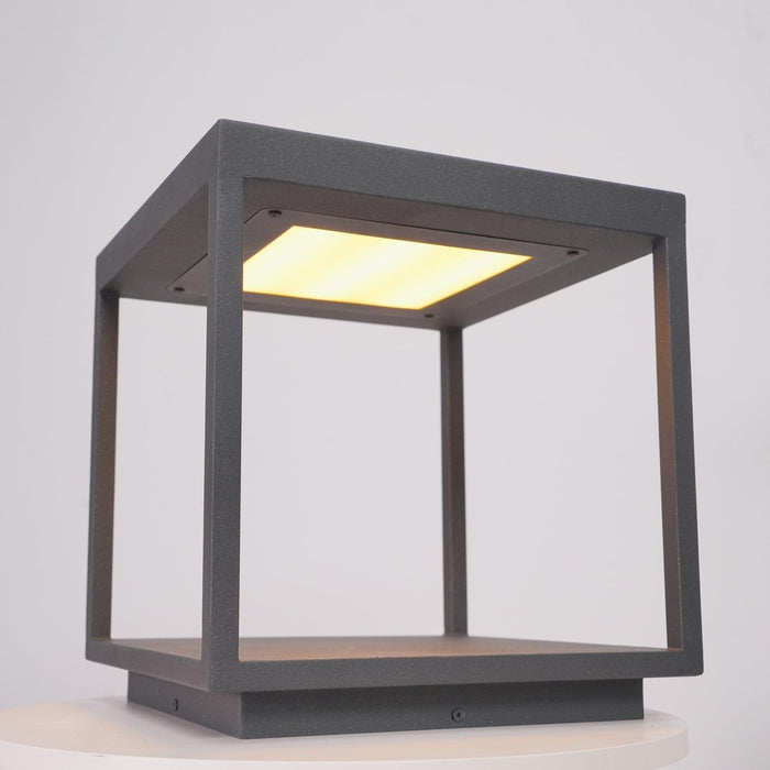 Square Frame Post Outdoor Light-DWHOME