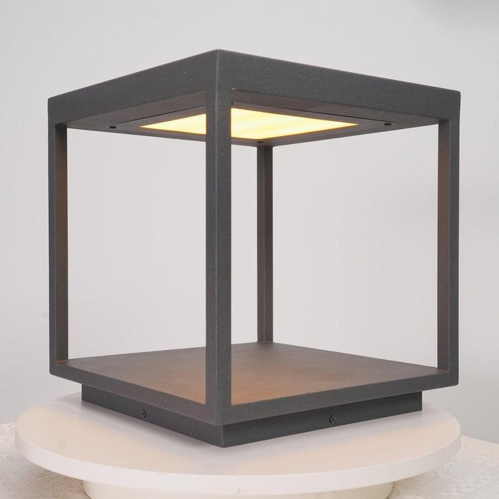 Square Frame Post Outdoor Light-DWHOME
