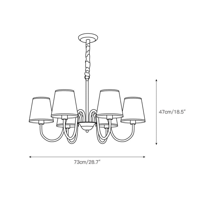 Aged Stacey Chandelier-DWHOME