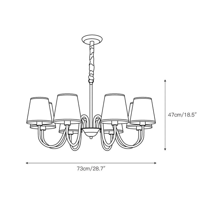 Aged Stacey Chandelier-DWHOME