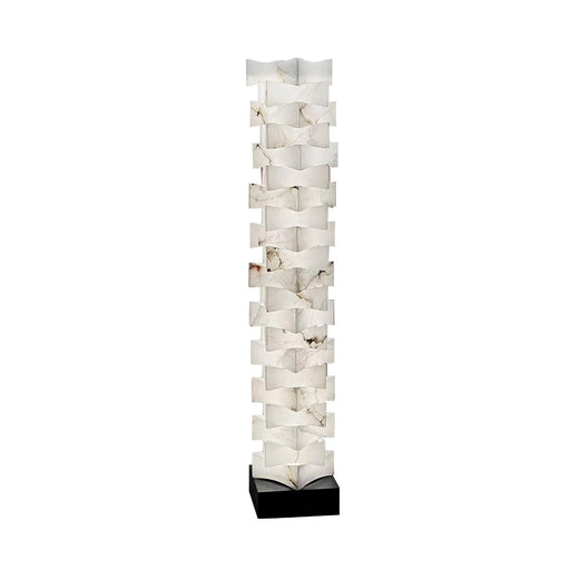 Stacked Alabaster Squares Floor Lamp-DWHOME
