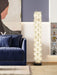 Stacked Alabaster Squares Floor Lamp-DWHOME