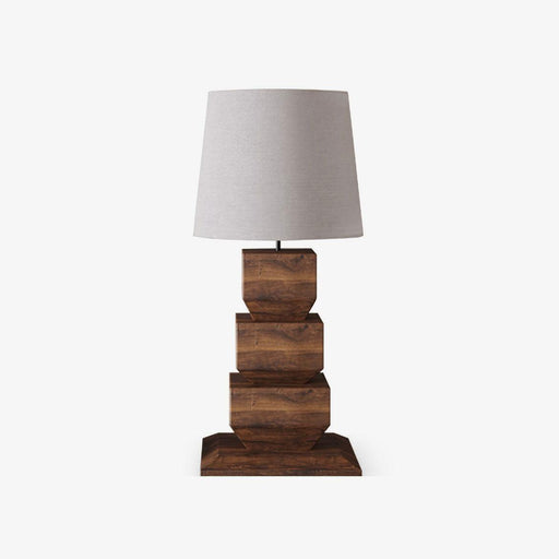 Stacked Wooden Table Lamp - DWHOME