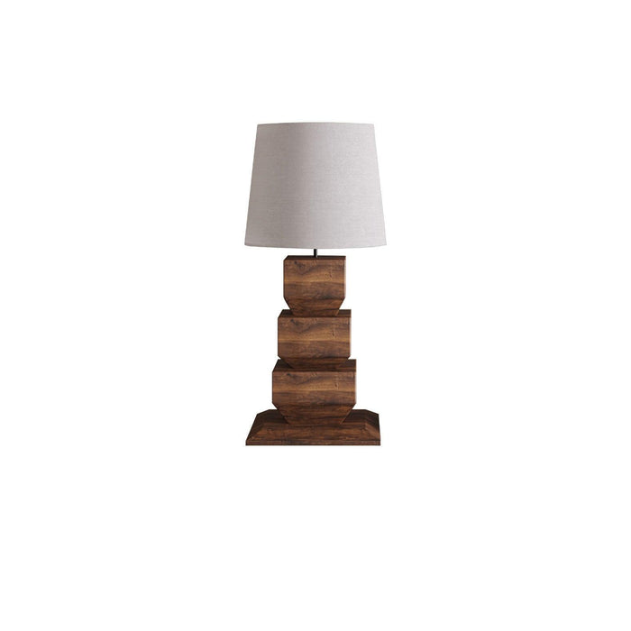 Stacked Wooden Table Lamp - DWHOME