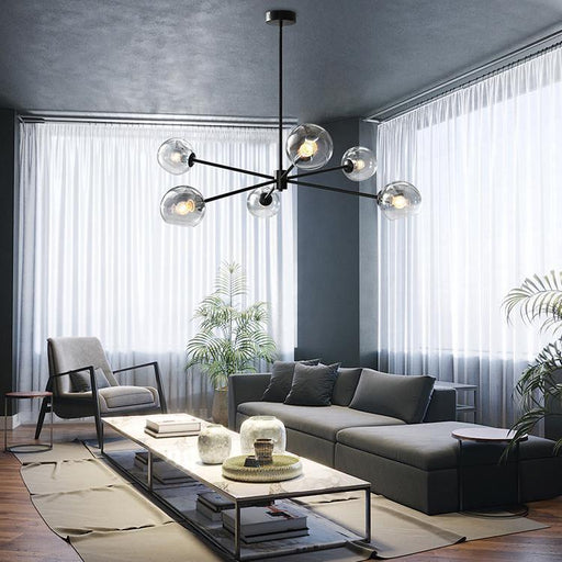 Staggered Glass 6 Light Chandelier - DWHOME