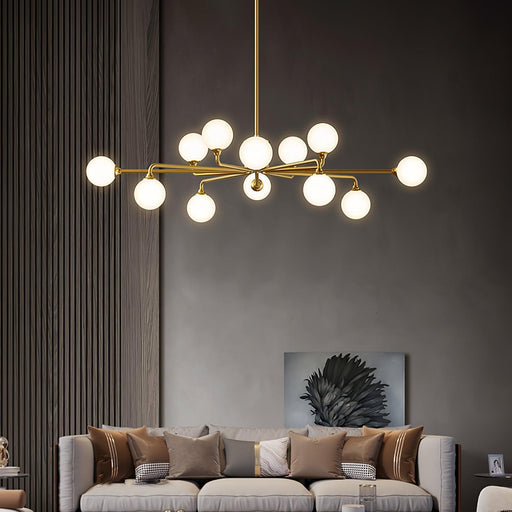 Staggered Glass Globes Chandelier - DWHOME