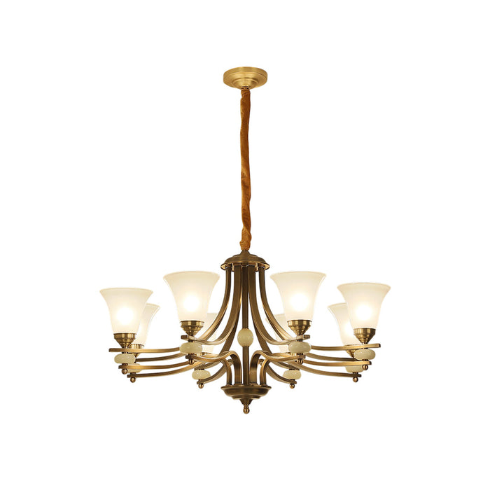 Stanford Glass Chandelier-DWHOME