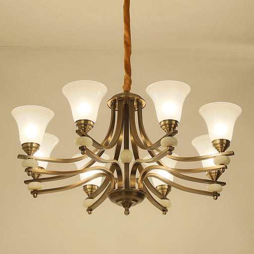 Stanford Glass Chandelier-DWHOME