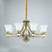 Stanford Glass Chandelier-DWHOME