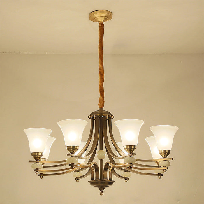 Stanford Glass Chandelier-DWHOME