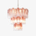 Pink Glass Tubes Chandelier-DWHOME