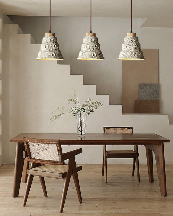 Stone Bell Pendant Light-DWHOME