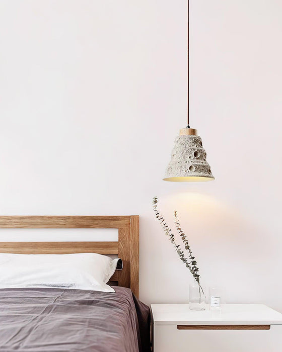 Stone Bell Pendant Light-DWHOME