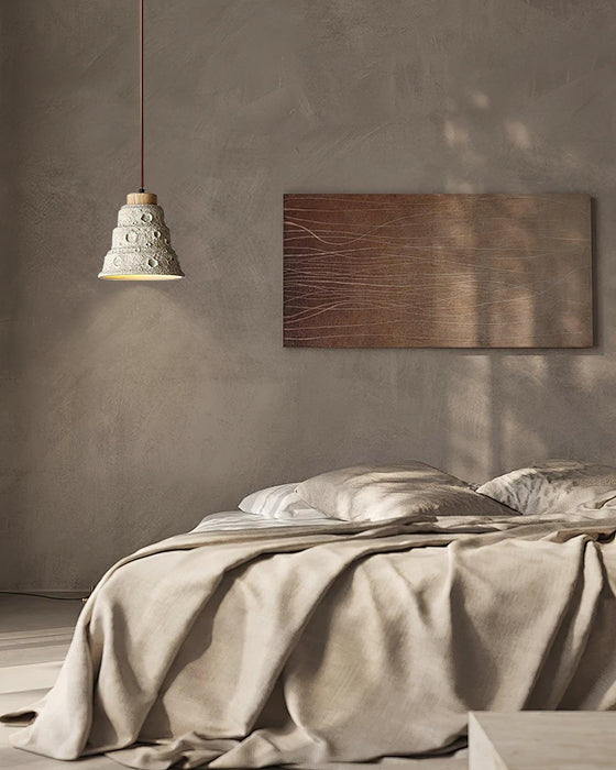 Stone Bell Pendant Light-DWHOME