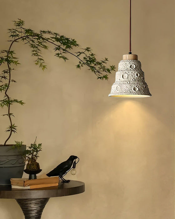 Stone Bell Pendant Light-DWHOME