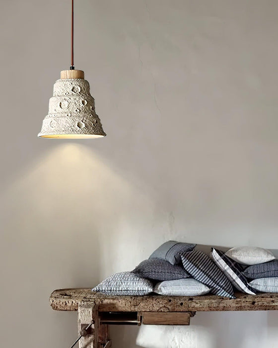 Stone Bell Pendant Light-DWHOME