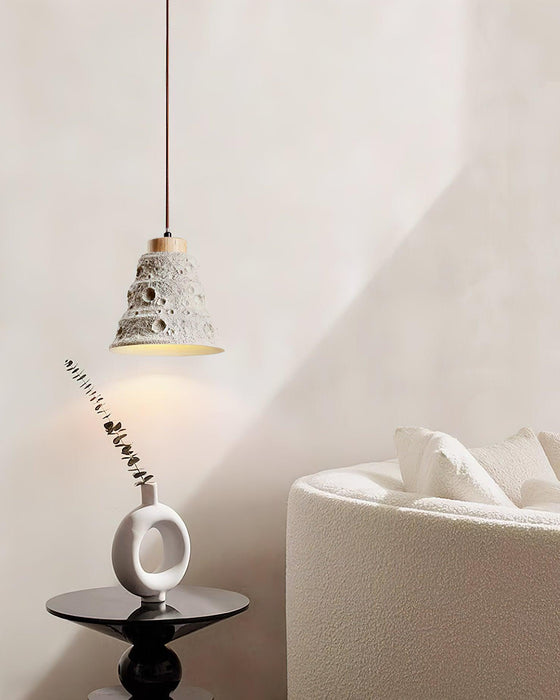 Stone Bell Pendant Light-DWHOME
