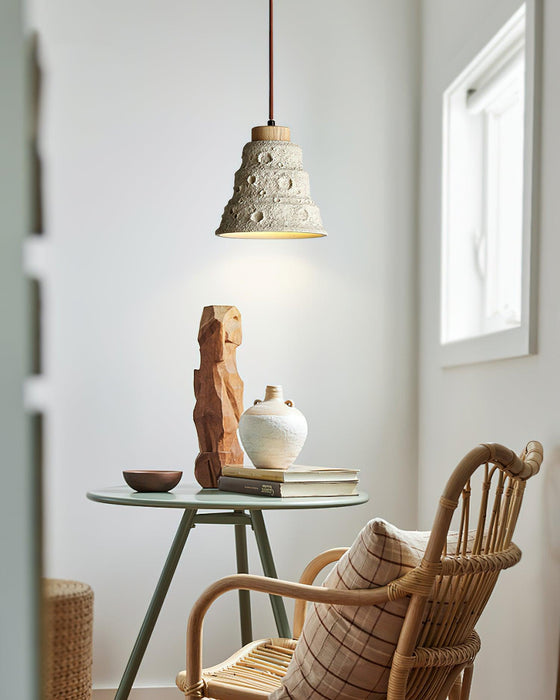 Stone Bell Pendant Light-DWHOME