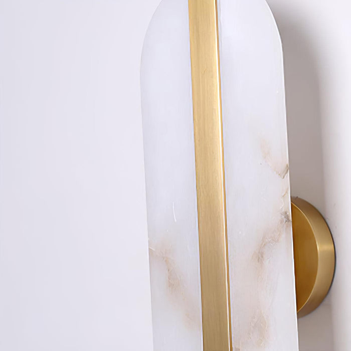 Stone Wall Alabaster LED Sconce-DWHOME