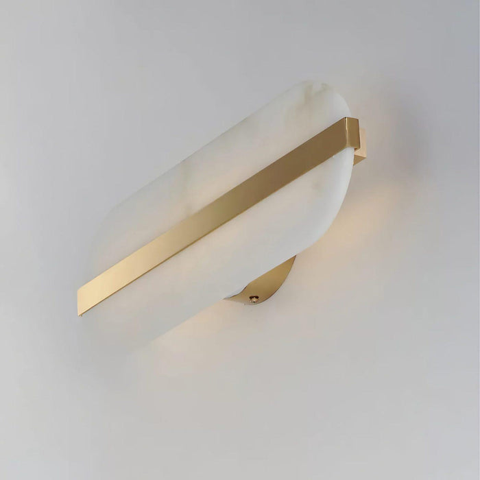 Stone Wall Alabaster LED Sconce-DWHOME