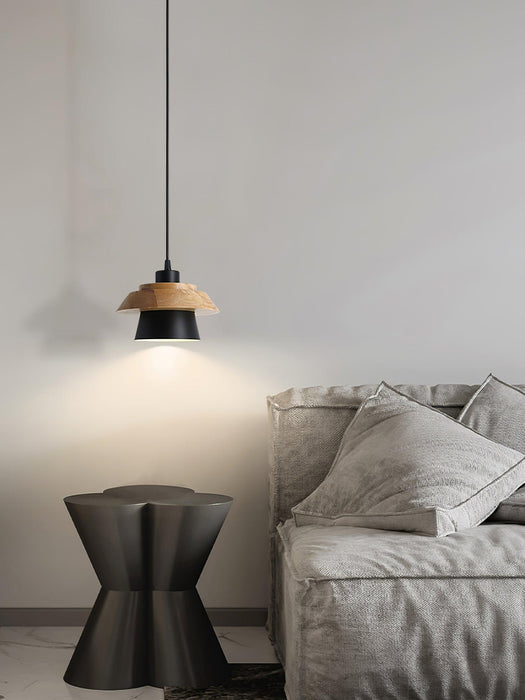 Stone Wood Pendant Lamp-DWHOME