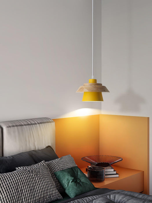Stone Wood Pendant Lamp-DWHOME