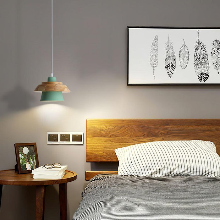 Stone Wood Pendant Lamp-DWHOME