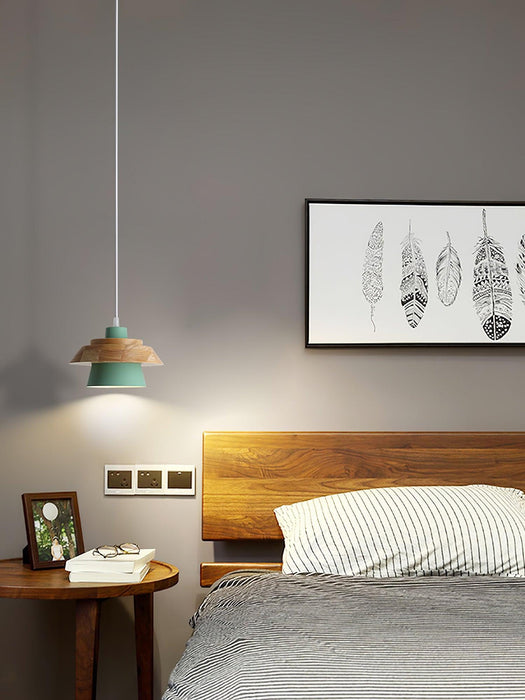 Stone Wood Pendant Lamp-DWHOME