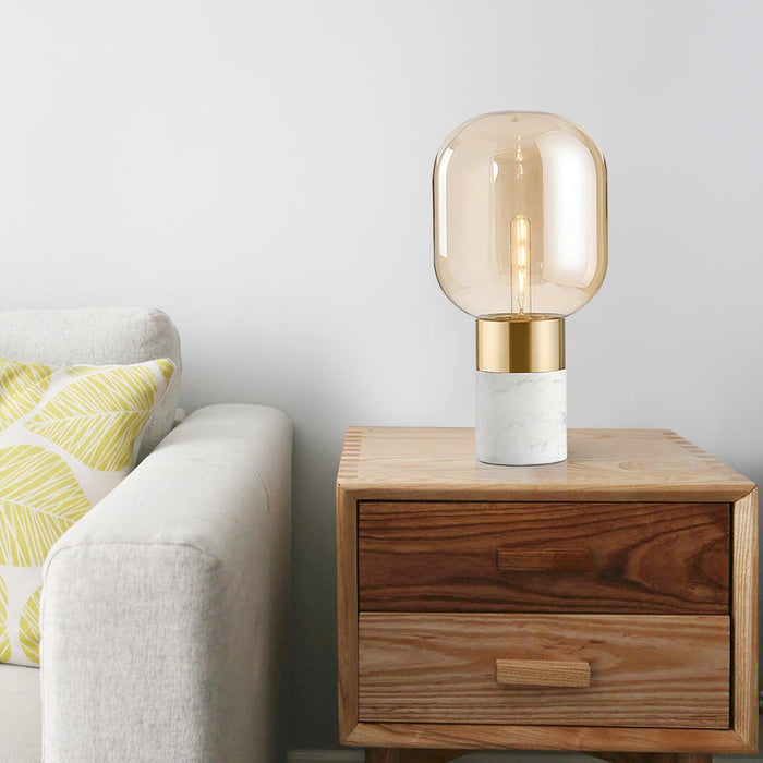 Storm Marble Table Lamp-DWHOME