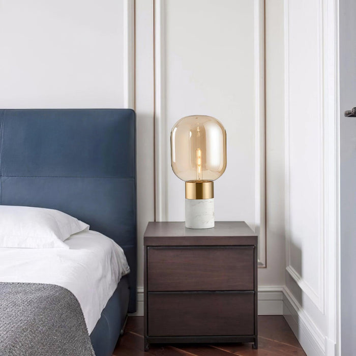 Storm Marble Table Lamp-DWHOME