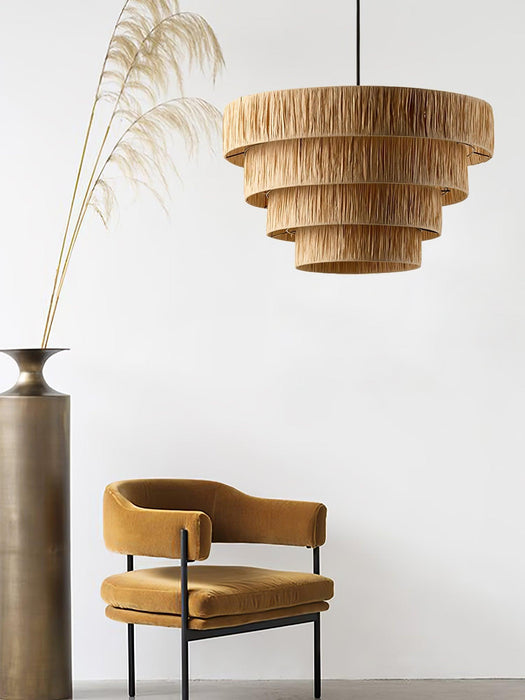 Straw Art Pendant Light-DWHOME