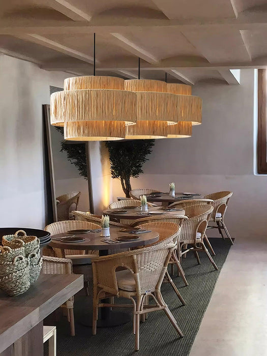 Straw Art Pendant Light-DWHOME