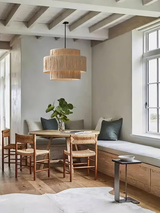 Straw Art Pendant Light-DWHOME