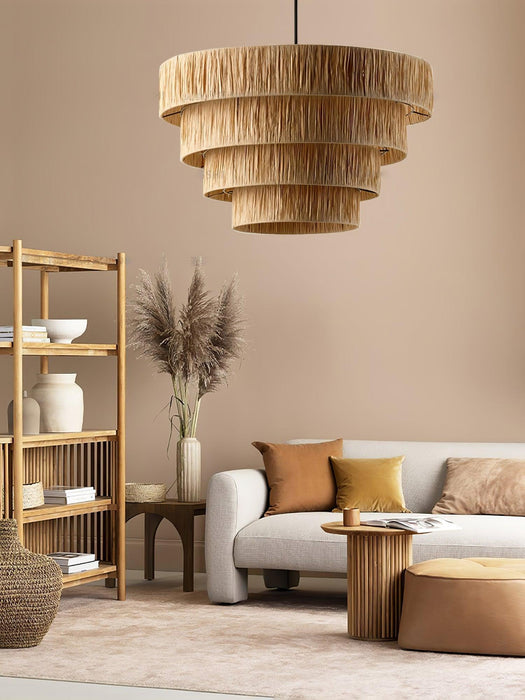 Straw Art Pendant Light-DWHOME