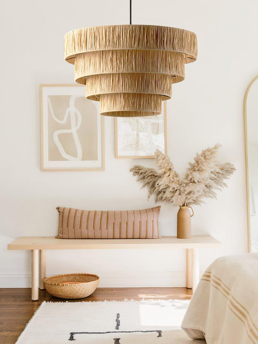 Straw Art Pendant Light-DWHOME