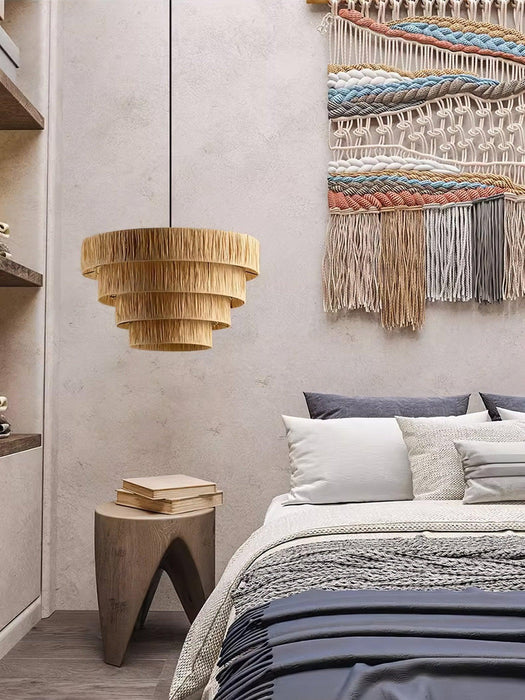 Straw Art Pendant Light-DWHOME