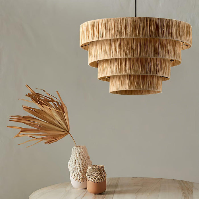 Straw Art Pendant Light-DWHOME