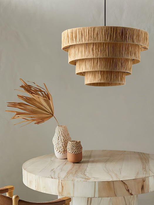Straw Art Pendant Light-DWHOME