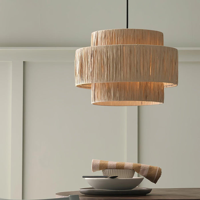 Straw Art Pendant Light-DWHOME
