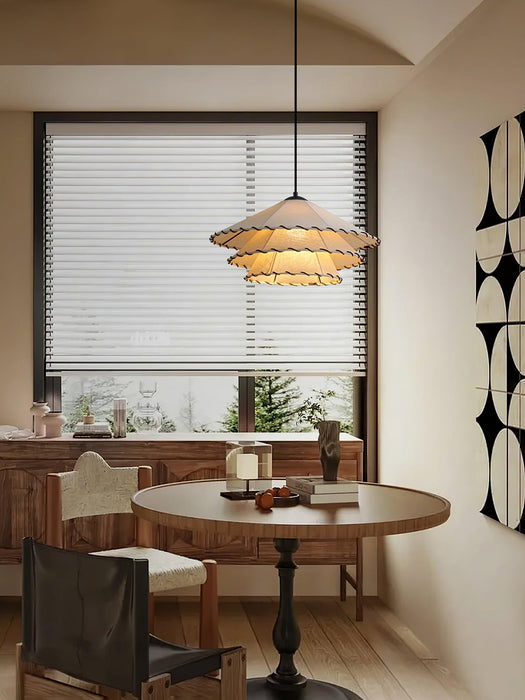 Lotus Leaf Fabric Pendant Light-DWHOME