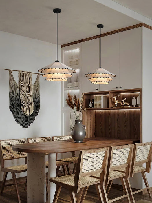 Lotus Leaf Fabric Pendant Light-DWHOME
