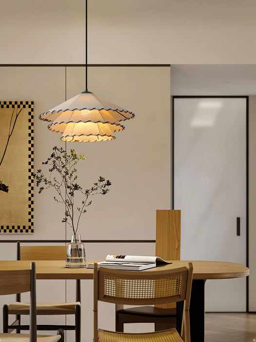 Lotus Leaf Fabric Pendant Light-DWHOME