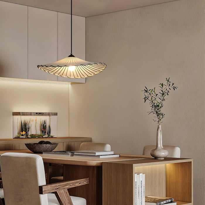 Lotus Leaf Fabric Pendant Light-DWHOME