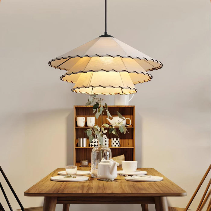 Lotus Leaf Fabric Pendant Light-DWHOME