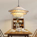 Lotus Leaf Fabric Pendant Light-DWHOME