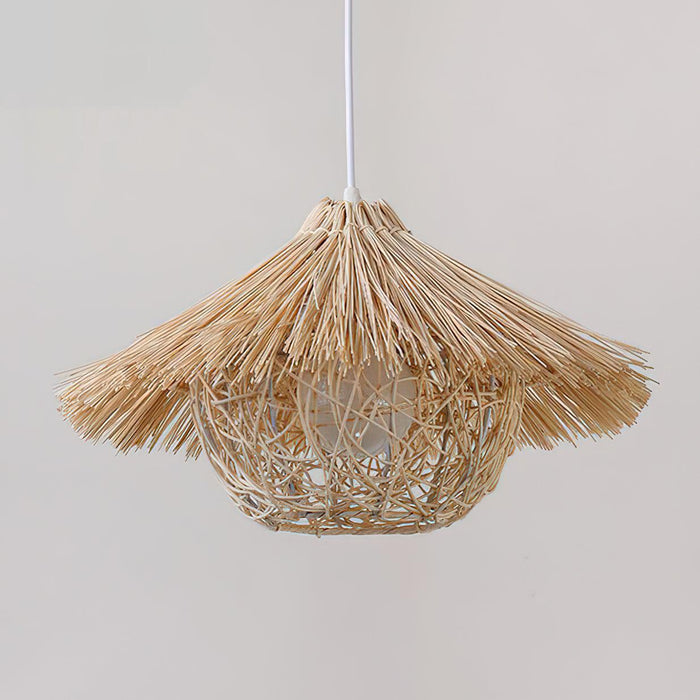 Straw Hat Pendant Light-DWHOME
