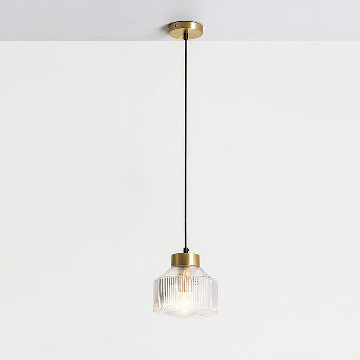 Striped Spinning Top Pendant Light-DWHOME