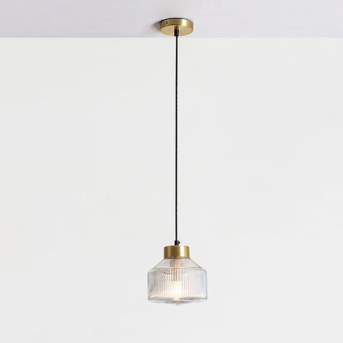 Striped Spinning Top Pendant Light-DWHOME